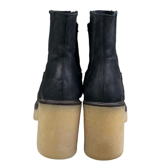 Free People Women's James Black Leather Chelsea Boots Size 39 US 9 - Picture 9 of 15